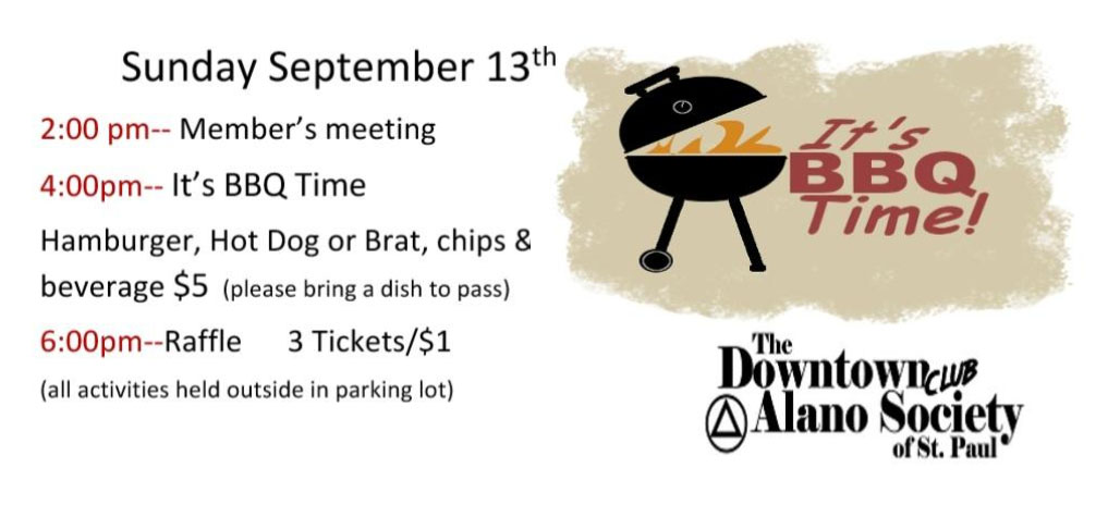 Member's Meeting & BBQ - September 13, 2020 at 2:00 p.m. CST